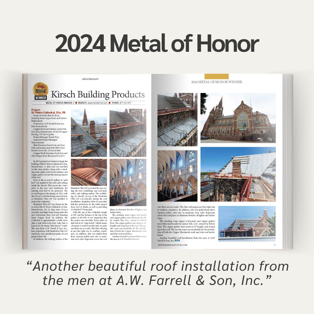 Farrell Roofing Project Featured in Metal Roofing Magazine and Professional Roofing Magazine