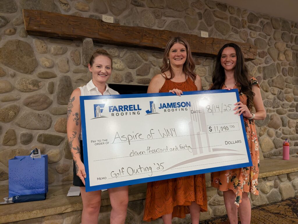 Farrell Roofing Donates to Aspire of WNY